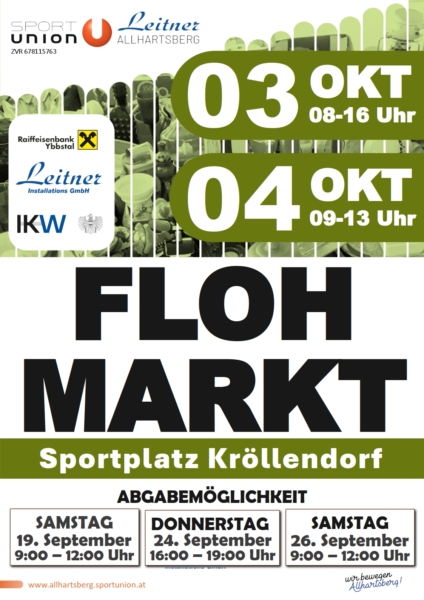 Flohmarkt Plakat Farbe